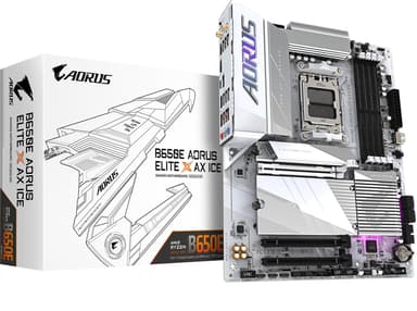 Gigabyte B650E Aorus Elite X Ax Ice Socket AM5 ATX Moderkort