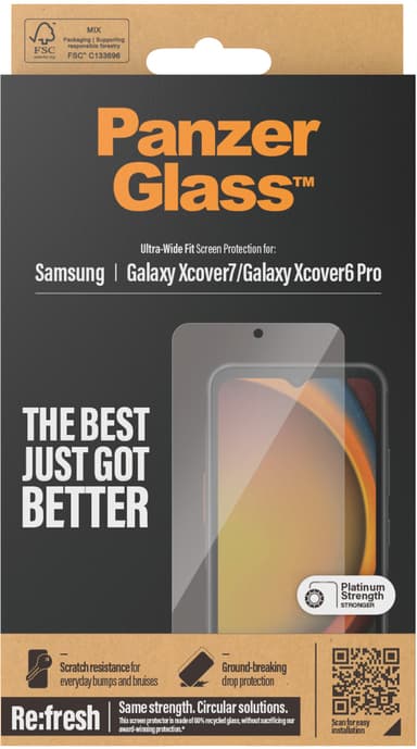 Panzerglass Ultra-Wide Fit Samsung Galaxy Xcover 6 Pro Samsung Galaxy Xcover 7