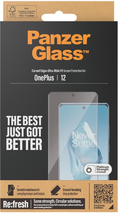Panzerglass Ultra-Wide Fit OnePlus 12
