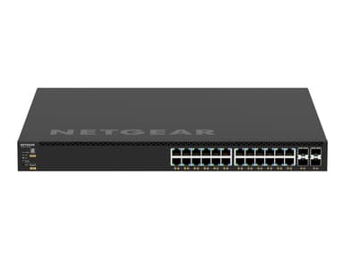 Netgear GSM4328-100AJS Håndtert L3 Gigabit Ethernet (10/100/1000) Strøm over Ethernet (PoE) 1U Sort