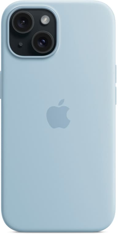 Apple Silicone Case With Magsafe iPhone 15 Lichtblauw