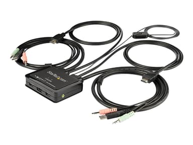 Startech 2 Port HDMI KVM Switch USB 4K60hz Os Independent - (Outlet-vare klasse 2) 