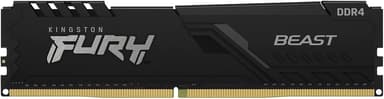 Kingston Technology FURY Beast minnemodul 8 GB 1 x 8 GB DDR4 1600 MHz 8GB 1600, 3200MHz DDR4 288-pin DIMM