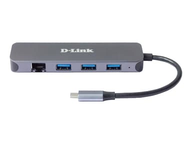 D-Link Dub-2334 3-port Usb 3.0 Hub Gb-lan Usb-c Pd USB Type-C