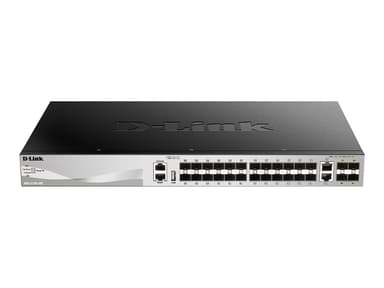 D-Link DGS-3130-30S/E network switch Managed L3 10G Ethernet (100/1000/10000) Grey - (Fyndvara klass 1) 
