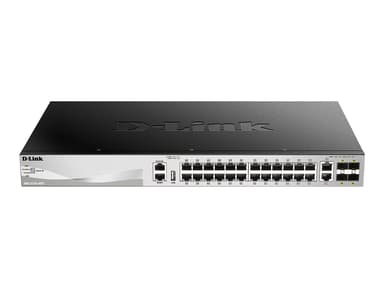 D-Link DGS-3130-30TS/E verkkokytkin Hallittu L3 Gigabit Ethernet (10/100/1000) Harmaa 