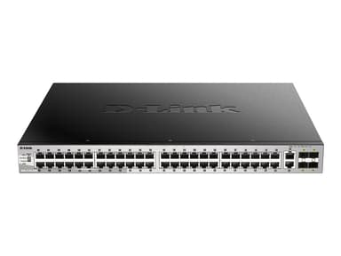 D-Link DGS-3130-54PS/E netværksswitch Administreret L3 Gigabit Ethernet (10/100/1000) Strøm over Ethernet (PoE) Grå