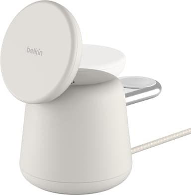 Belkin 2in1 Magsafe 15w Charging Stand Hiekka 1.5m