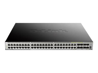 D-link DGS-3630-52PC/SI nettverkssvitsj Håndtert L3 Gigabit Ethernet (10/100/1000) Strøm over Ethernet (PoE) Sort, Grå 