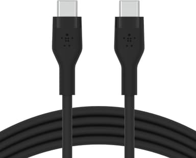 Belkin Flex USB-C to USB-C Cabel Silicone 2m USB C USB C Sort