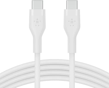 Belkin Flex USB-C to USB-C Cabel Silicone 1m USB C USB C Wit