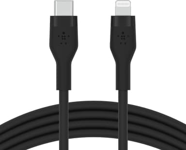 Belkin Flex USB-C to Lightning Cabel Silicone 3m Zwart