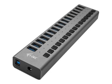I-Tec 16-port Usb 3.0 Charging Hub +90w Power Adapter Grå