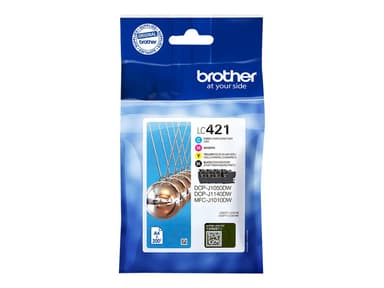 Brother Blæk Multipakke LC421VALDR 200 sider - DCP-J1050 