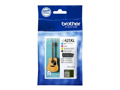 Brother Blæk Multipakke LC421XLVALDR 500 sider - DCP-J1050 