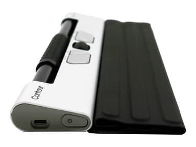 Contour Design RollerMouse Go +Go Dock RF Wireless + Bluetooth + USB-A Control Bar Zwart, Zilver