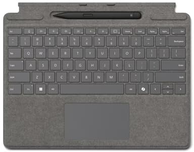 Microsoft Surface Pro 10/11 Type Cover + Slim Pen 2 Engels Platina