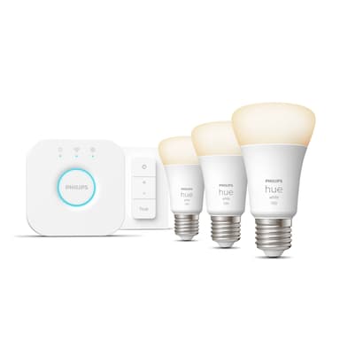 Philips Hue Startkit White 3 x E27 med fjärrkontroll 