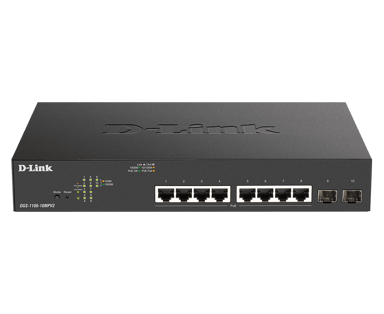 D-Link DGS 1100 v2 10-Port Smart PoE Switch 130W