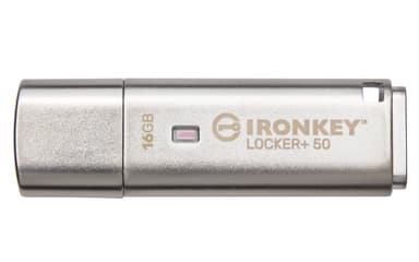 Kingston IronKey Locker+ 50 16GB USB Type-A Silver