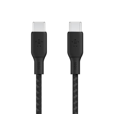 Belkin USB-C till USB-C kabel Flätad 3m USB C USB C Svart