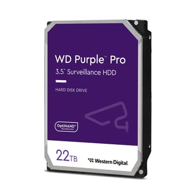 WD Purple Pro 22TB 3.5" 7200r/min SATA 6.0 Gbit/s Harddisk