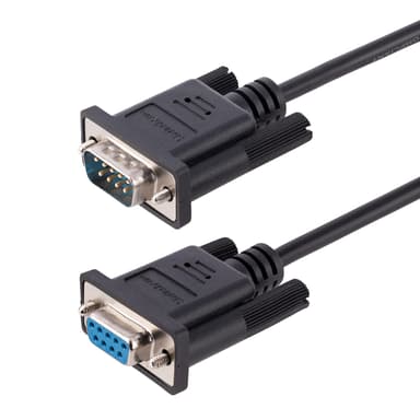 Startech Rs232 Serial Null Modem Cable Crossover 3m DB-9 DB-9 Sort