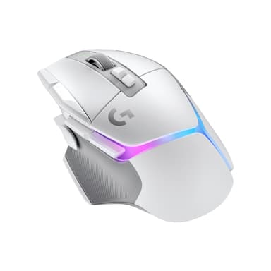 Logitech G G502 X PLUS RF trådløst Mus Hvid