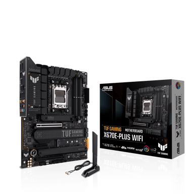 ASUS TUF GAMING X670E-PLUS (Wi-Fi) Socket AM5 ATX Moderkort