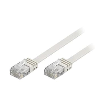 Deltaco TP-615V-Fl RJ-45 Cat 6 15m Vit