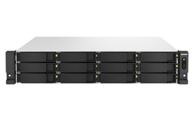 QNAP TS-H1887XU-RP NAS Rack (2U) Intel Xeon E E-2336 32 GB DDR4 0 TB QuTS hero Svart, Vit 