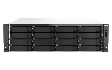 QNAP TS-H2287XU-RP NAS Rack (3U) Intel Xeon E E-2378 64 GB DDR4 0 TB QuTS hero Svart, Vit 
