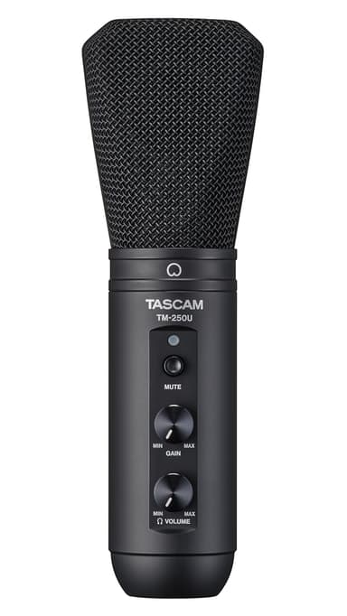 Tascam USB Broadcast-mikrofon med hörlursutgång 