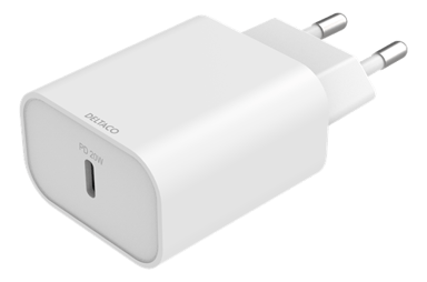 Deltaco USBC-AC144 mobillader Smarttelefon Hvit AC Innendørs, Utendørs Hvit