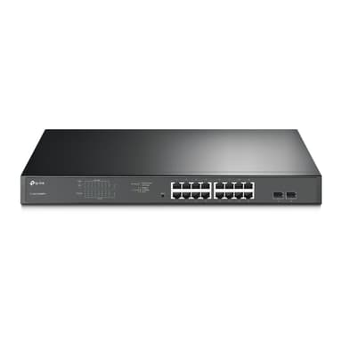 TP-Link TL-SG1218MPE Administreret L2 Gigabit Ethernet (10/100/1000) Strøm over Ethernet (PoE) 1U Sort 