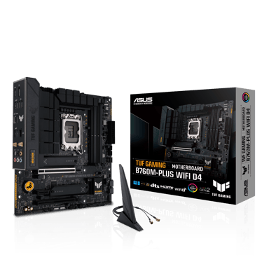 ASUS TUF GAMING B760M-PLUS WIFI D4 Intel B760 LGA 1700 micro ATX LGA 1700 micro ATX Bundkort