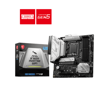 Msi MAG B760M MORTAR WIFI moederbord LGA 1700 micro ATX LGA 1700 micro ATX