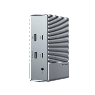 Hyper Targus HDG215-EUZ keskitin USB 3.2 Gen 2 (3.1 Gen 2) Type-C Hopea USB 3.2 Gen 2 (3.1 Gen 2) Type-C 3.5mm, DisplayPort, HDMI, RJ-45, USB 3.2 Gen 2 (3.1 Gen 2) Type-A, USB 3.2 Gen 2 (3.1 Gen 2) Type-C