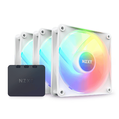 NZXT NZXT F120 RGB Core 120MM 3 P W/Controller Fläkt Vit