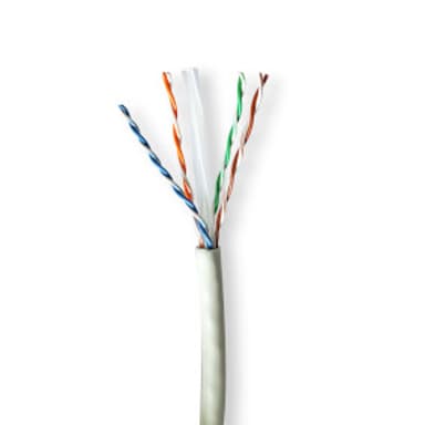 Nedis CCBG8535GY305S netwerkkabel Grijs 305 m Cat6a U/UTP (UTP) Nee Cat6a 305m Grijs