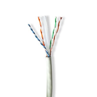 Nedis CCBG8535GY100S nätverkskablar Grå 100 m Cat6a U/UTP (UTP) Nej Cat6a 100m Grå