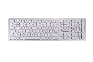 Voxicon DK-295BWL-WHT/FR toetsenbord RF-draadloos + Bluetooth AZERTY Frans Wit Draadloos Frans