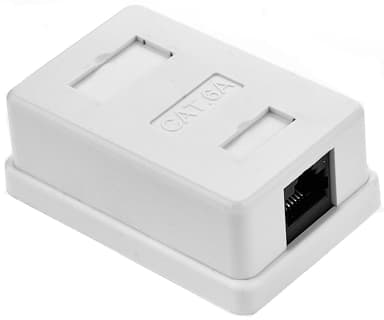 Prokord Utanpåliggande nätverksuttag 1-port CAT6A 
