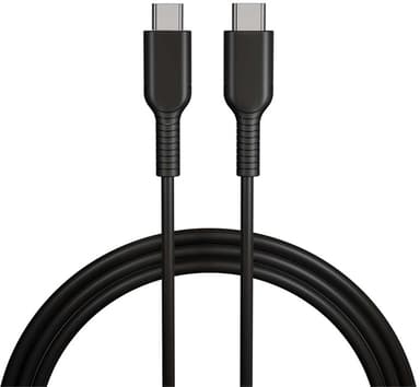 Cirafon Usb 2.0 Type C Male - Type C Male 1m Black 1m USB-C USB-C Svart