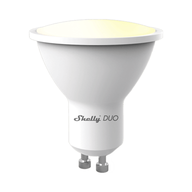 Shelly WiFi LED-lampa Duo GU10 