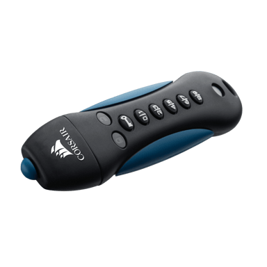 Corsair Padlock USB flash drive 256 GB USB Type-A 3.2 Gen 1 (3.1 Gen 1) Zwart, Blauw 256GB USB Type-A Zwart, Blauw