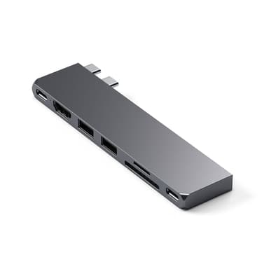 Satechi ST-HUCPHSM dockningsstationer för bärbara datorer Dockning USB 3.2 Gen 2 (3.1 Gen 2) Type-C Grå USB-C 3.2 Gen 2 (3.1 Gen 2)