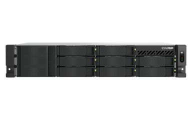 QNAP TS-855EU-8G data-opslag-server NAS Rack (2U) Intel Atom® C5125 8 GB DDR4 0 TB QuTS hero Zwart 
