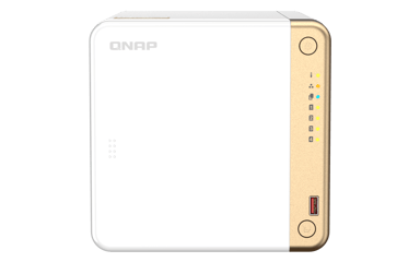 QNAP TS-462-4G NAS- ja tallennuspalvelimet Tower Intel® Celeron® N4505 2 GB DDR4 0 TB QNAP QTS Valkoinen 