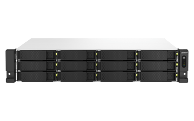 QNAP TS-1264U-RP NAS Teline ( 2U ) Intel® Celeron® 8 GB DDR4 0 TB QNAP QTS Alumiini, musta 